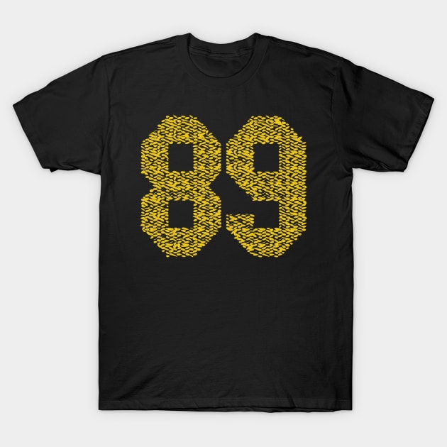 Number 89, sport emblem design, athletic T-Shirt by lakokakr